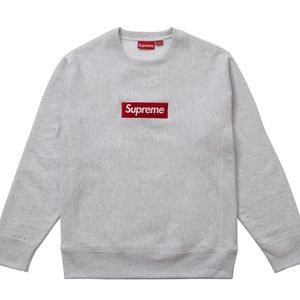 AUTHENIC Supreme box logo crewneck